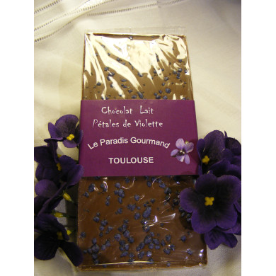 Tablette chocolat lait et violette