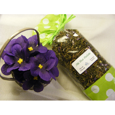 Thé vert à la violette