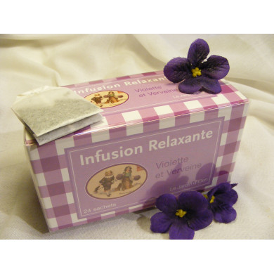 Infusion relaxante Violette et Verveine