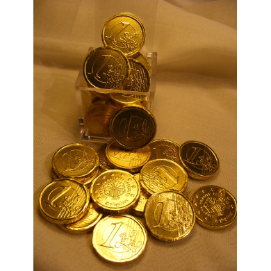 Pièces au chocolat noir