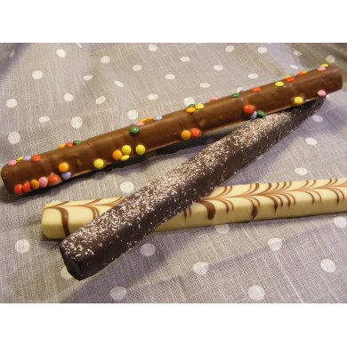 Bâtons de guimauves enrobés de chcolat
