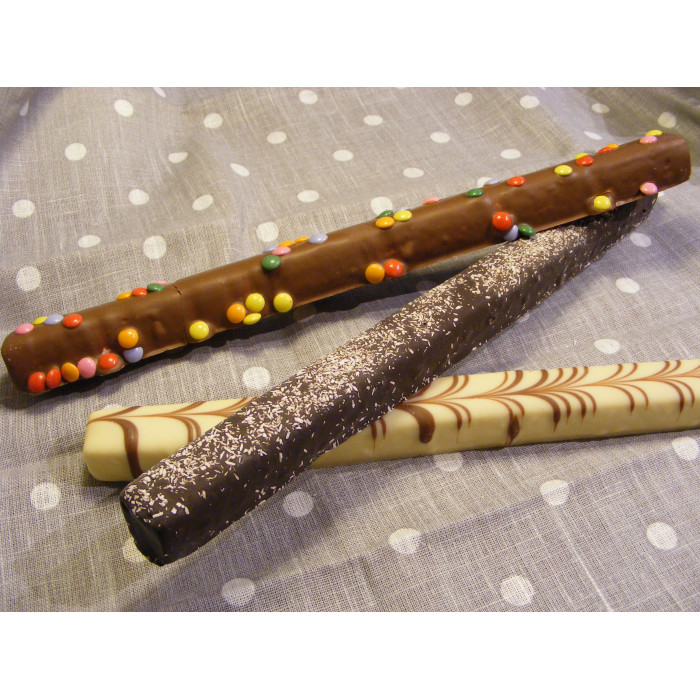 Bâtons de guimauves enrobés de chcolat