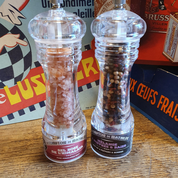 duo sel et poivre en moulin
