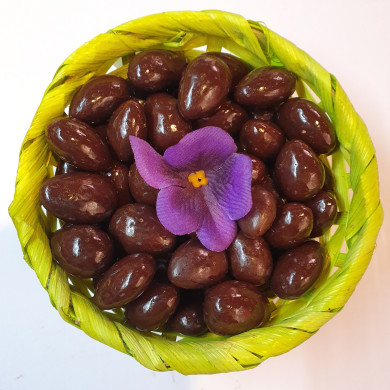 Amandes au chocolat noir