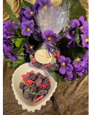 Assortiment de fleurs cristallisées