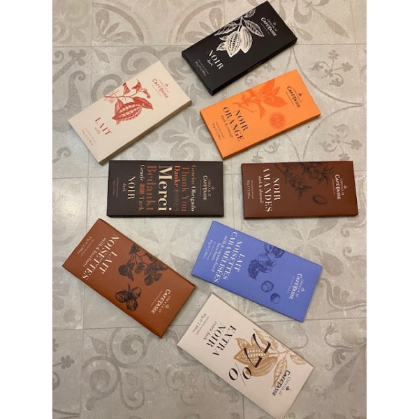 Lot de deux tablettes de Chocolat Café-Tasse