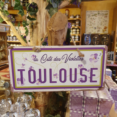 Plaque en métal TOULOUSE (Cité des Violettes)