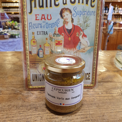 Tapenade verte aux olives et amandes