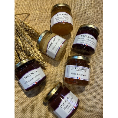 Confiture l'Epicurien 125g Pêche de Vigne