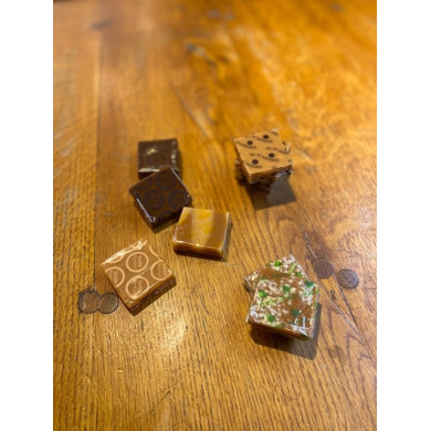 Lot de 5  gros  caramels mous